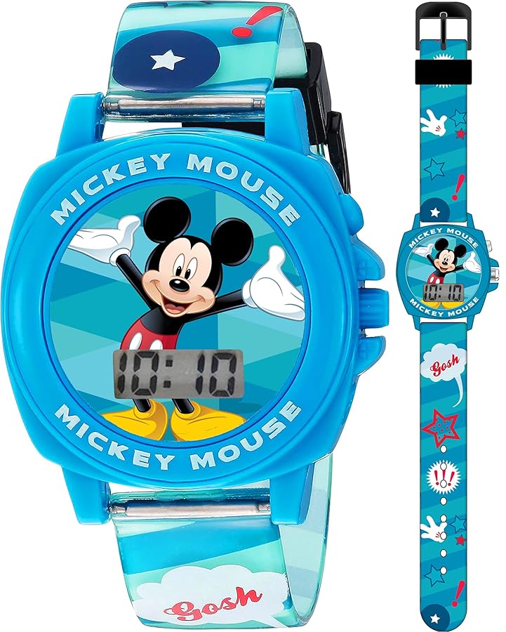 mickeyさん確認用✨ Amazon.com: Disney Mickey Mouse Kids Watch with Clear LCD
